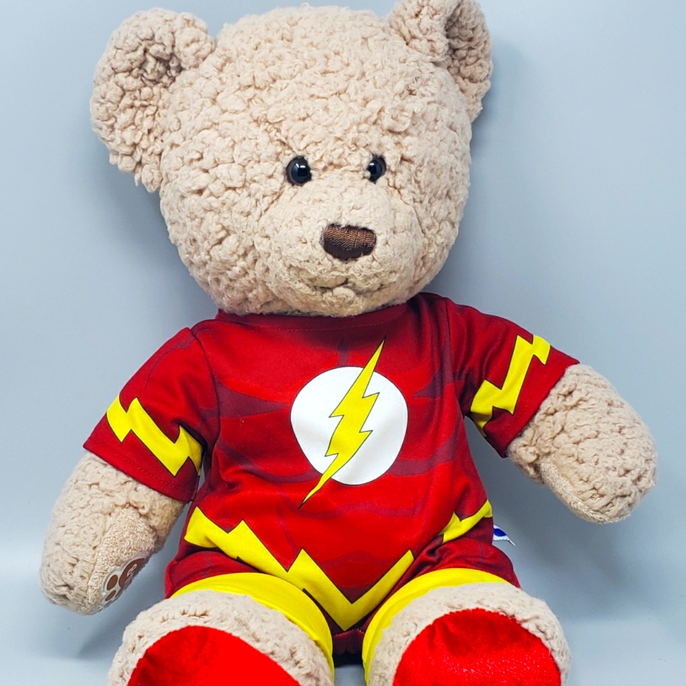 Build-A-Bear Timeless Teddy With Flash Suit & Camoflauge Boxers